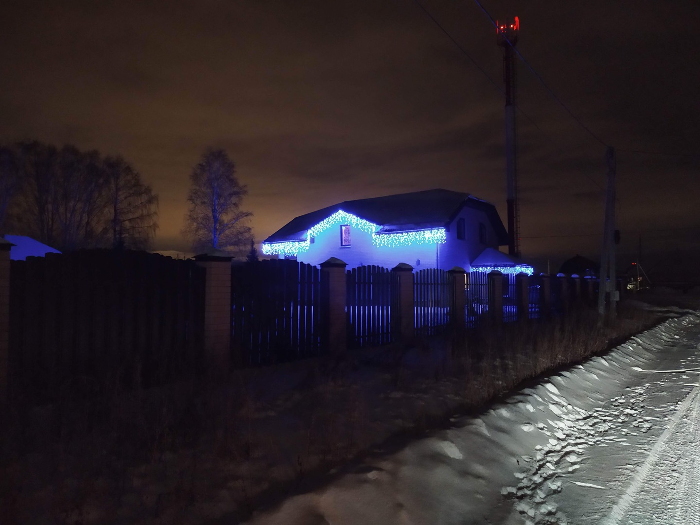 Новогодняя подсветка загородных домов | Альп-ур г. Екатеринбург,  Свердловская область