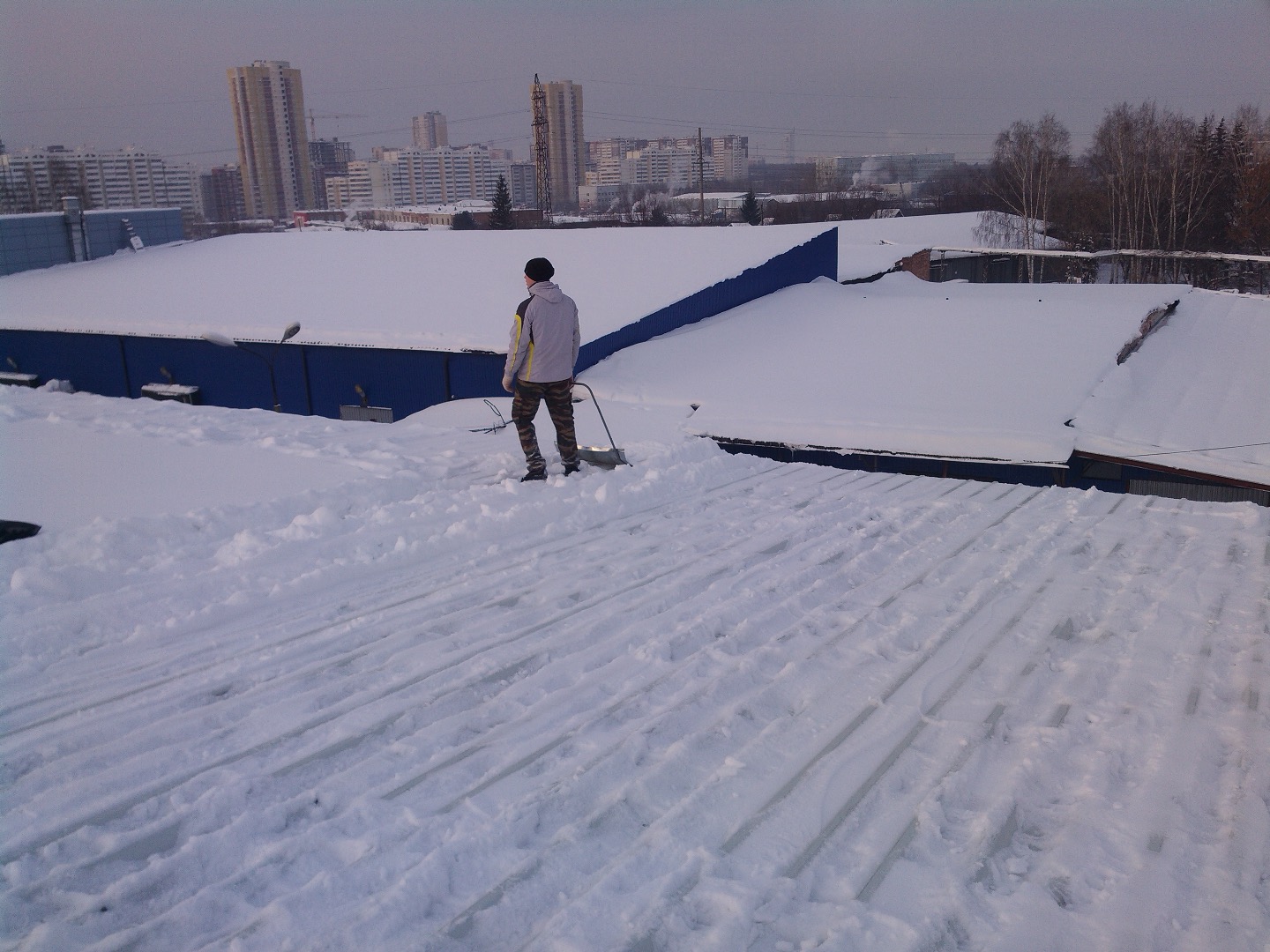 Уборка снега на железной дороге г. Екатеринбург, Свердловская область