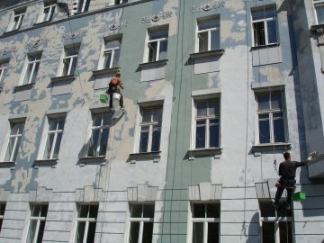 Работы по ремонту фасада здания