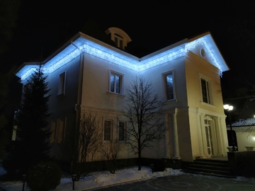 подсветка здания прожекторами